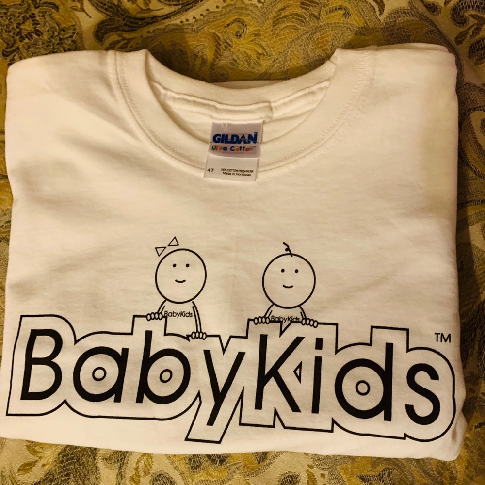 2/$15! White BabyKids Books T-Shirt!